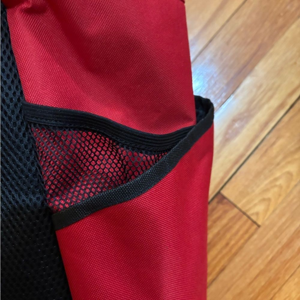 Red Backpack with Graphic Design - Picture 6 of 12